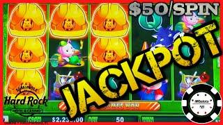 •HIGH LIMIT Lock It Link Huff N' Puff JACKPOT HANDPAY •$50 BONUS ROUND Slot Machine