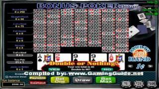 Bonus Poker Deluxe 100 Hand Video Poker