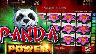 PANDA POWER BIG WIN BONUSES!!! 5c KONAMI Video Slots