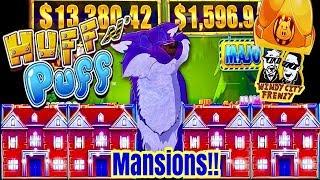 HUFF N PUFF SLOT!•MANSIONS AND RETRIGGERS! RIGHT KEN?•HORSESHOE CASINO!