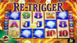 5 SCATTERS RE-TRIGGER!!! LIVE! Tiki Torch !!! BONUSES !!! Aristocrat Casino Slots