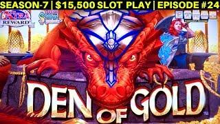 Den of Gold KONAMI Slot Machine Live Play | SEASON-7 | EPISODE #24