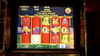 5 Dragons slot bonus win with 5 coins at Parx Casino