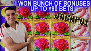 High Limit Slot Machines BONUSES & JACKPOT - $90 Bets | Playing Casino In Las Vegas