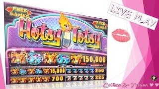 •DOUBLE OR PISSED OFF• - LIVE PLAY •  IGT Hotsy Totsy • Slot Machine Bonus