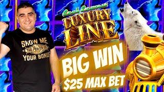 Luxury Line Slot Machine HUGE WIN - $25 Max Bet ! NEW IGT High Limit Slot Machine Max Bet Bonus