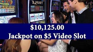 •Jackpot $10,125K Handpay Bonus Win on $5 Video Slot High Limit Vegas Casino Video Quick Hit IGT • S