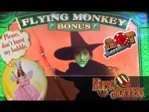 Wizard of Oz Slot Machine  - Flying Monkey & Glinda  Bonuses and Big Win!!! • SlotTraveler •