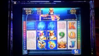 Treasures Below slot bonus win at Sands Casino