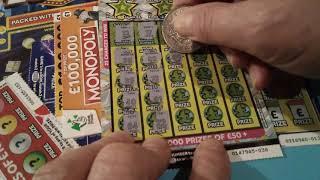 BIG Scratchcard game £40.00 worth...20X cash..Monopoly..fast £500.etc