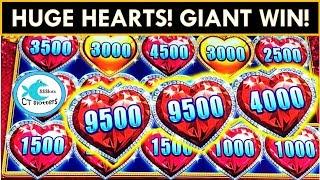 HEARTS GALORE! •️ TWO BIG BONUSES IN A BONUS!• LOCK IT LINK SLOT MACHINE, SUGAR HITS, MUSTANG MONEY