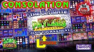 • LIVE:  ULTIMATE PAYLINES SLOT TOURNAMENT • CONSOLATION ROUNDS • THE SLOT MUSEUM