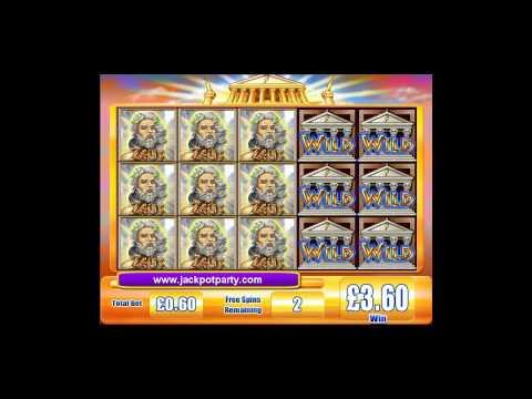 £308.96 MEGA BIG WIN (514 X STAKE) ON ZEUS™ ONLINE SLOT GAME AT JACKPOT PARTY®