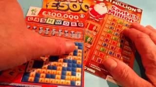 Scratchcards...'CASH WORD"....FAST 500...and SANTA'S MILLIONS...and Piggy