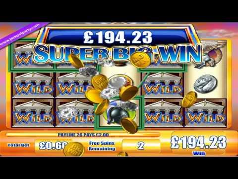 £209.40  MEGA BIG WIN (349 X STAKE) ON ZEUS™ SLOT GAME AT JACKPOT PARTY®
