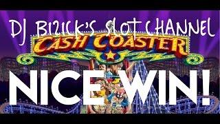 Cash Coaster Slot Machine ~ FREE SPIN BONUS! ~ NICE WIN!!! • DJ BIZICK'S SLOT CHANNEL