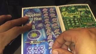 California Lottery  Scratch off tickets Deluxe 7 Playbook from Young Luck