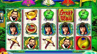 GREAT WALL Video Slot Casino Game with a FREE SPIN BONUS