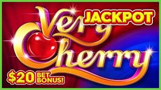 JACKPOT HANDPAY, LOVED IT! Very Cherry Slot - ONLY $20/SPIN BONUSES!