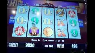 Aristocrat Wonder 4 $2 bet 10 free games slot machine