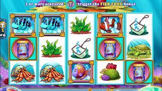 GOLD FISH Video Slot Casino Game with a "BIG WIN" FISH FOOD BONUS
