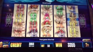 CRAZY LONG 86 Spin Buffalo Deluxe Slot Machine Bonus 2 Cent Denom