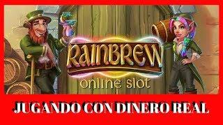 Apostando 3$ DINERO REAL en casino online favorito! ★ Slots ★Rainbrew Slot
