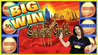 BIG WIN ON SAHARA GOLD • SLOT QUEEN IGNORES THE BUTTON SMASHERS ‼️