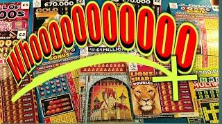CRACKING GAME"MONEY KINGDOM "BINGO BONUS"LION SHARE DOUBLER"GOLD 7s..SPIN £100  SCRATCHCARDS
