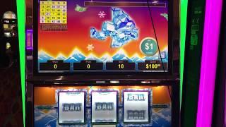 VGT Slots Polar High Roller HANDPAY Rare Bingo Card Pattern Tee & G Flat $10 Max Bet Choctaw Casino