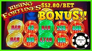 •️HIGH LIMIT RISING FORTUNES JIN JI BAO XI  •️$52 MAX BET BONUS Slot Machine Casino