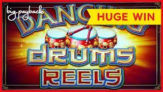 AWESOME NEW VERSION! Dancing Drums Reels Slot - HUGE WIN!