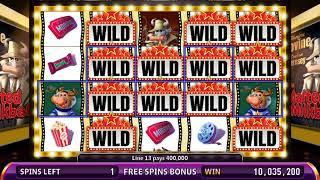 NIGHT AT THE MOOVIES Video Slot Casino Game with a LOBBY FREE SPIN  BONUS
