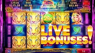 LIVE BIG BONUSES! Lotus Land Tiger's Winnings - 1c Konami CASINO Slots