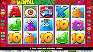 Mazooma Mental Money Monsters Free Spins With Tripled Bonus Fruit Machine Video Slot