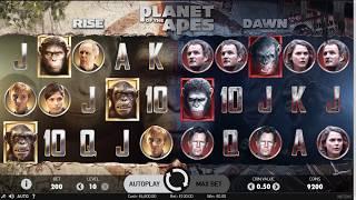 Planet of the Apes Slot Features & Game Play - by NetEnt
