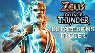Zeus God of Thunder Slot - 100 Free Spins Trigger! - €3 Bet - WMS