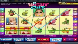 Free A Night Out Slot by Playtech Video Preview | HEX