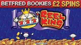 Reel King Slot Bookies Gameplay - £2 Spins FOBT Betting