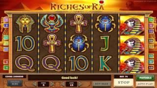 Riches Of Ra• slot machine by Play'n Go | Game preview by Slotozilla