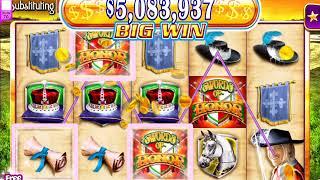 SWORDS OF HONOR Video Slot Casino Game with a "BIG WIN" FREE SPIN BONUS