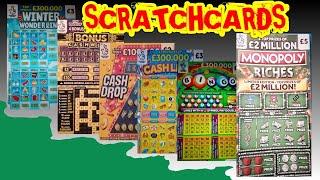 CRACKER OF A GAME..£30 of Scratchcards "MONOPOLY"WONDERLINES"CASHWORD"BINGO"CASH DROP"5X CASH