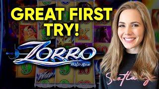 WINNING On The NEW Zorro Wild Ride Slot Machine!