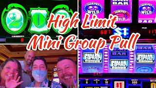 HIGH Limit SLOTS Mini Group Pull ⋆ Slots ⋆ Tons of FUN & BIG Wins with Friends