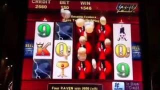 Aristocrat Wicked Winnings II Slot Machine Win - Another Raven Hit!