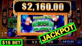 High Limit - Mighty Cash BIG MONEY Slot HANDPAY JACKPOT | Dragon LInk Slot Machine Bonuses Won
