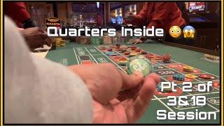 Live Roulette PT2 3&18 Winning Streak. Played Quarters And Marked Nickels.