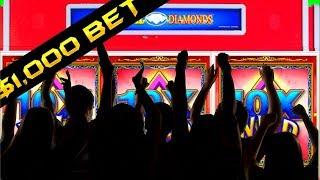 • HIGH LIMIT • 30 Minutes of NON STOP MAX BET ACTION Colossal Diamonds Slot Machine SDGuy1234