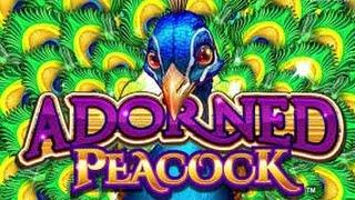 Konami -  Adorned Peacock  Eps : 1 -  2 Line Hits on a $2.40 & $3.00 bet