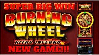 SUPER BIG WIN!  BURNING WHEEL NITRO INFERNO SLOT MACHINE by Aruze Gaming